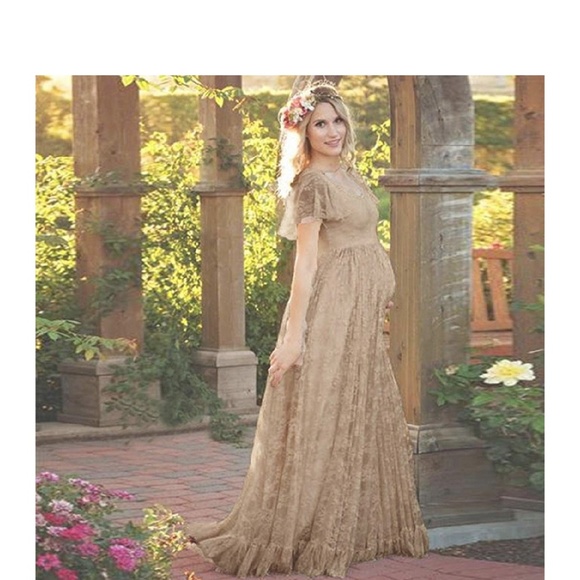 lace boho maxi dress